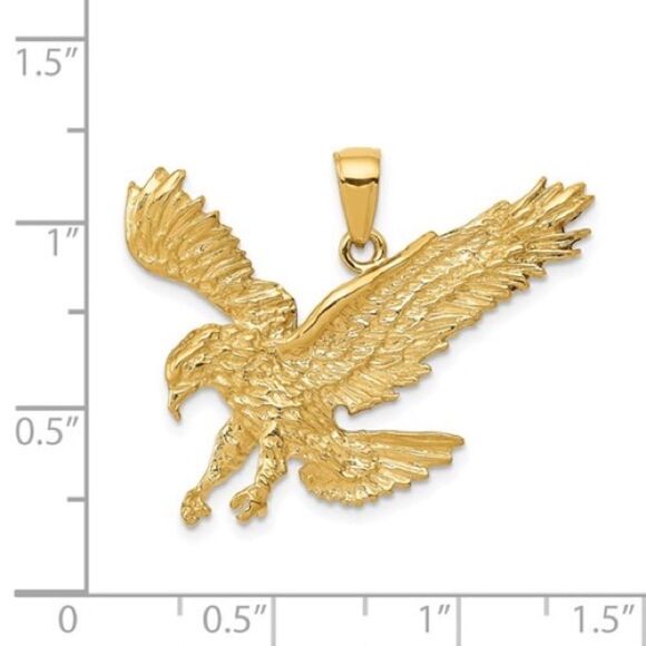 New!!!
Men’s 14k Textured Eagle Pendant - Picture 5 of 5